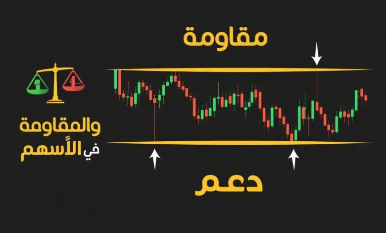 شرح الدعم والمقاومة في الأسهم