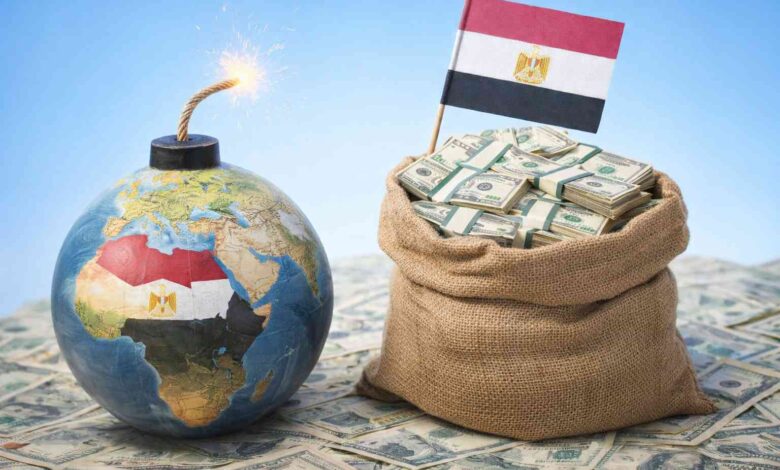 الدين الخارجي لمصر يواصل الارتفاع