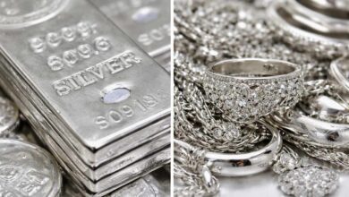 الفرق بين الفضة السويسرية والفضة الاسترليني