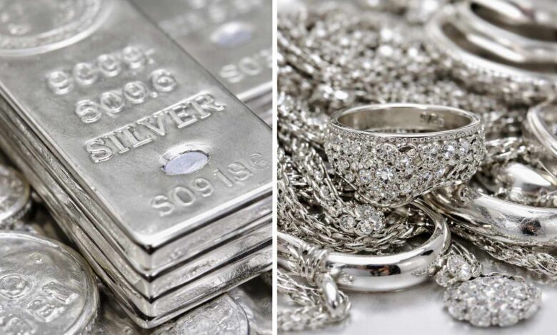 الفرق بين الفضة السويسرية والفضة الاسترليني