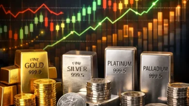 تحليل أداء المعادن الثمينة خلال 2025