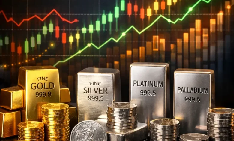 تحليل أداء المعادن الثمينة خلال 2025