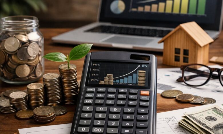 حاسبة الفائدة المركبة