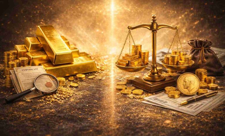 ما هو الفرق بين السبائك والجنيهات الذهب