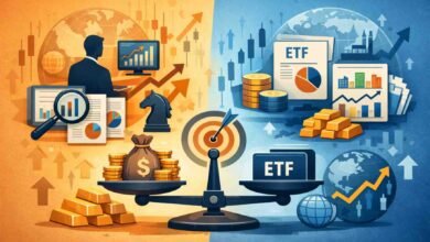 الصناديق النشطة والصناديق المتداولة ETF