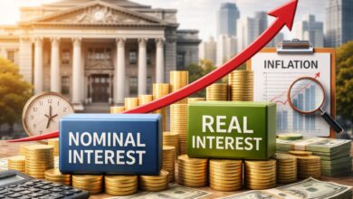 ما الفرق بين الفائدة الحقيقية والاسمية؟