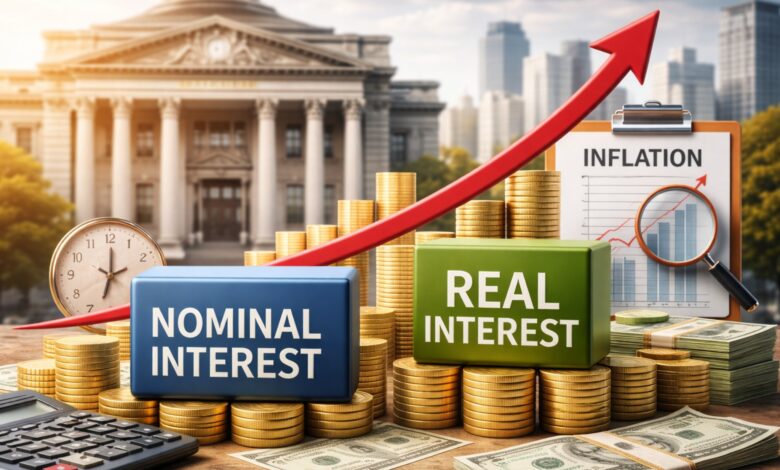 ما الفرق بين الفائدة الحقيقية والاسمية؟