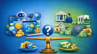 الفرق بين البنك الرقمي والبنك التقليدي