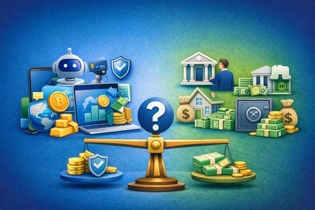 الفرق بين البنك الرقمي والبنك التقليدي