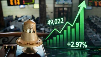 مؤشر البورصة المصرية يتجاوز 49 ألف نقطة