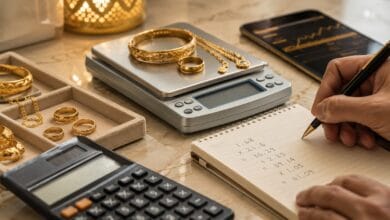 كيف أحسب سعر الذهب عند البيع